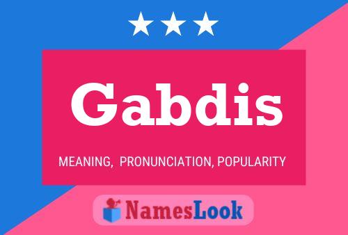 Póster del nombre Gabdis