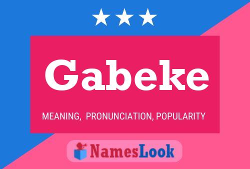 Póster del nombre Gabeke