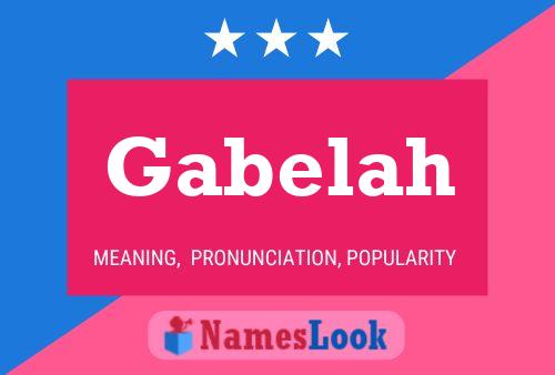 Póster del nombre Gabelah