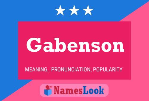 Póster del nombre Gabenson