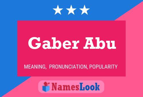 Póster del nombre Gaber Abu