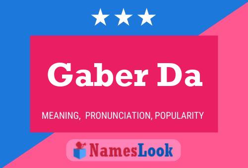 Póster del nombre Gaber Da