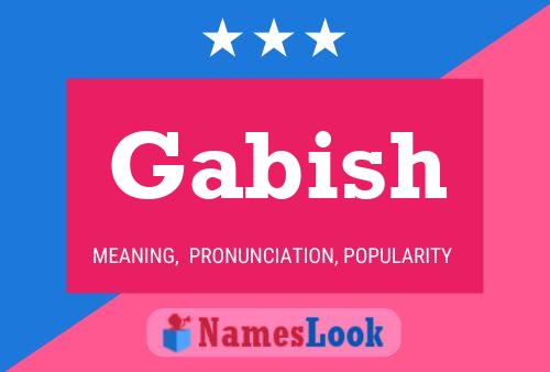 Póster del nombre Gabish