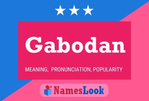 Póster del nombre Gabodan