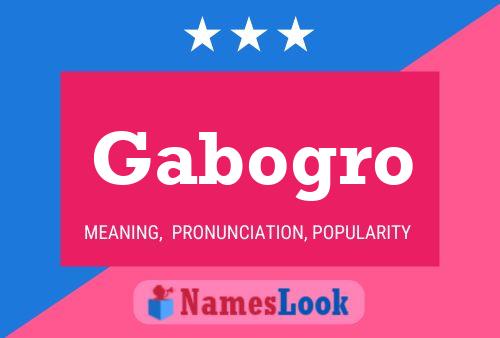 Póster del nombre Gabogro