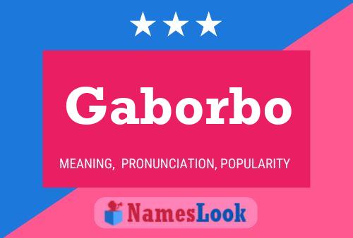 Póster del nombre Gaborbo