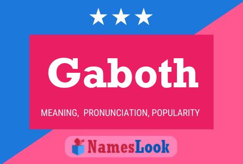 Póster del nombre Gaboth