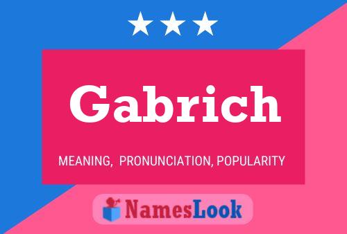 Póster del nombre Gabrich