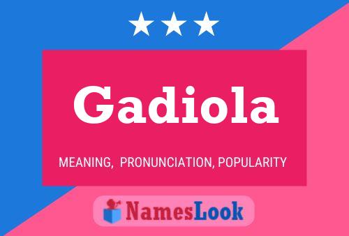 Póster del nombre Gadiola