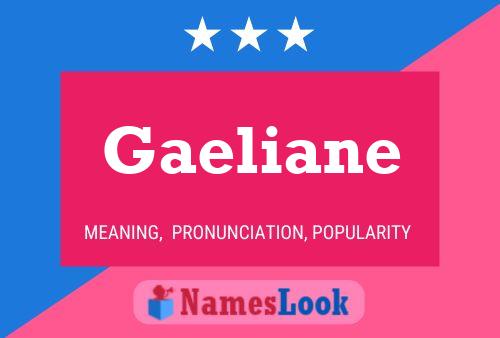 Póster del nombre Gaeliane