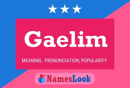 Póster del nombre Gaelim