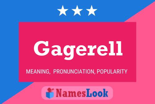 Póster del nombre Gagerell