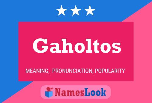 Póster del nombre Gaholtos