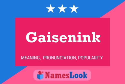 Póster del nombre Gaisenink