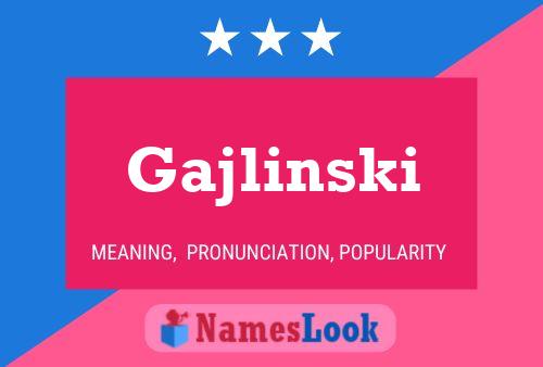 Póster del nombre Gajlinski