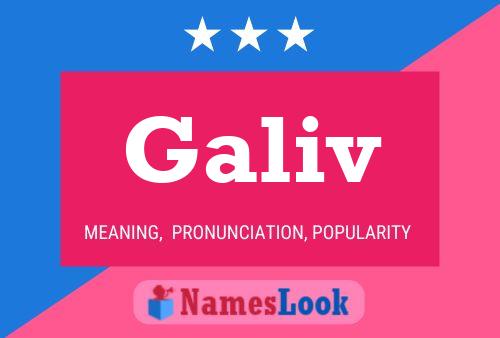 Póster del nombre Galiv