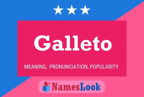 Póster del nombre Galleto