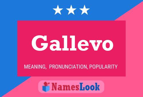 Póster del nombre Gallevo