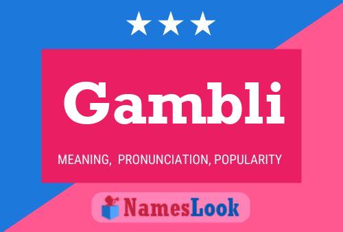 Póster del nombre Gambli