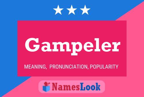 Póster del nombre Gampeler