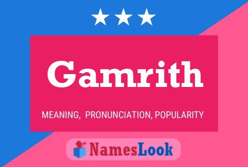 Póster del nombre Gamrith