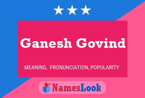 Póster del nombre Ganesh Govind