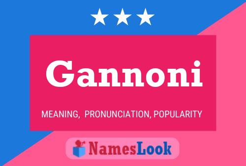 Póster del nombre Gannoni