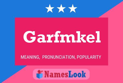 Póster del nombre Garfmkel