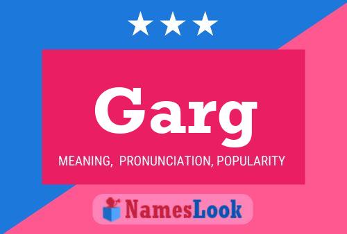 Póster del nombre Garg