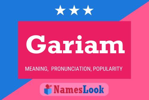 Póster del nombre Gariam