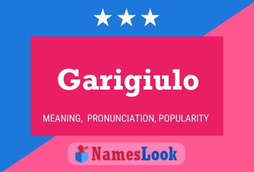 Póster del nombre Garigiulo