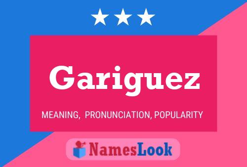 Póster del nombre Gariguez