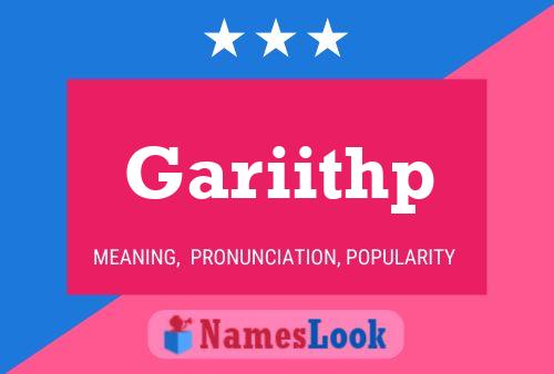 Póster del nombre Gariithp