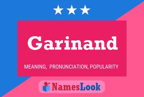 Póster del nombre Garinand