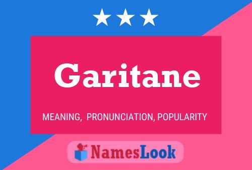 Póster del nombre Garitane