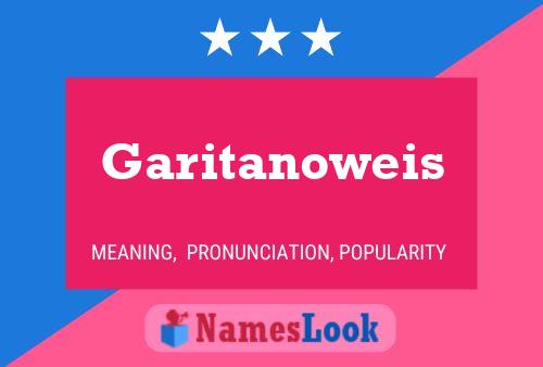 Póster del nombre Garitanoweis