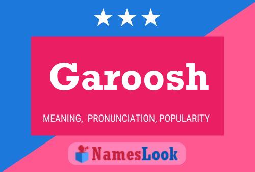 Póster del nombre Garoosh