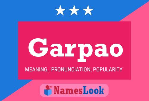 Póster del nombre Garpao