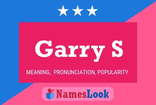 Póster del nombre Garry S