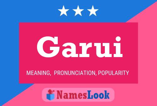 Póster del nombre Garui