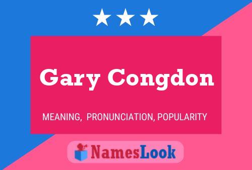 Póster del nombre Gary Congdon