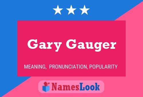 Póster del nombre Gary Gauger