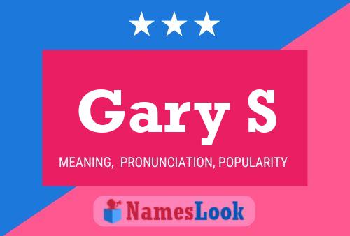 Póster del nombre Gary S