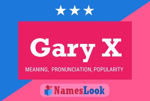 Póster del nombre Gary X