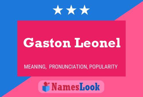 Póster del nombre Gaston Leonel