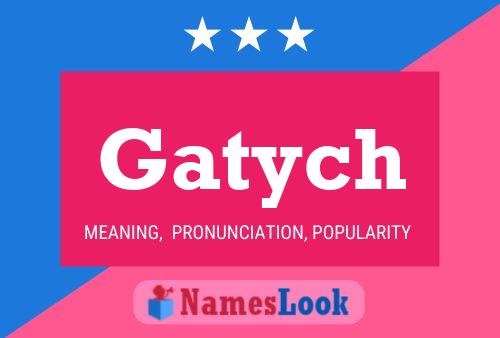 Póster del nombre Gatych