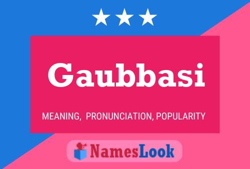 Póster del nombre Gaubbasi