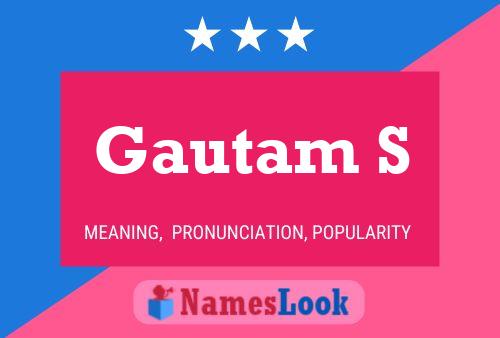 Póster del nombre Gautam S