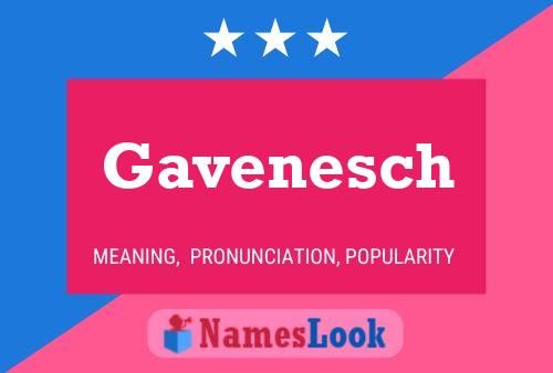 Póster del nombre Gavenesch