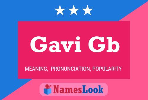 Póster del nombre Gavi Gb